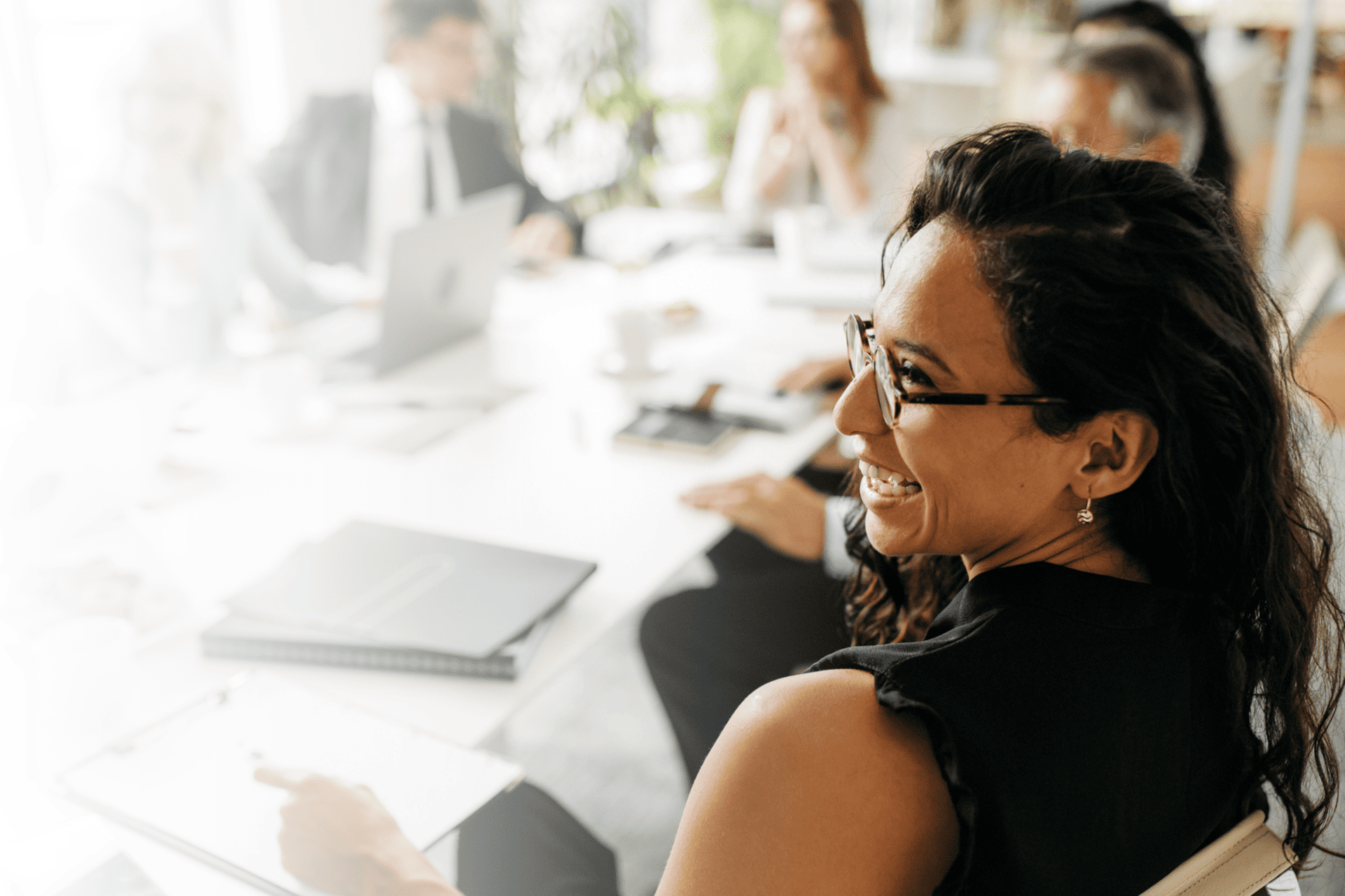 Woman in meeting